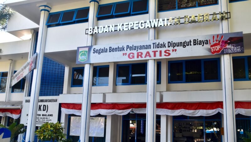 Ket foto. Kantor BKPSDM Kabupaten Malang 