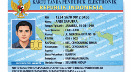 Ket foto. Ilustrasi e KTP 