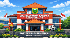 Ket foto. Ilustrasi gambar kantor Dinas Pemuda dan Olahraga Kabupaten Malang 