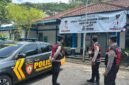 Ket foto. Petugas dari jajaran Polres Malang meningkatkan pengamanan pada arus mudik di pintu keluar tol singosari