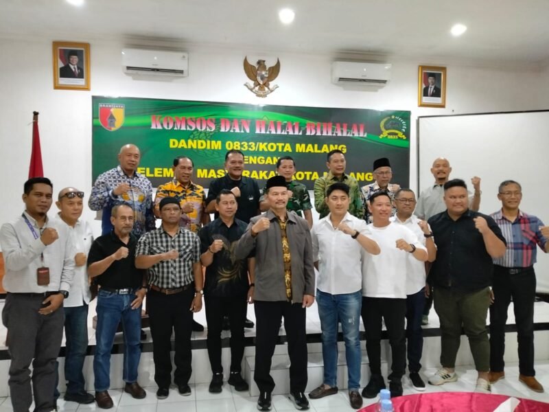 Ket foto. halal bihalal lintas agama yang diselenggarakan Kodim 0833/Kota Malang