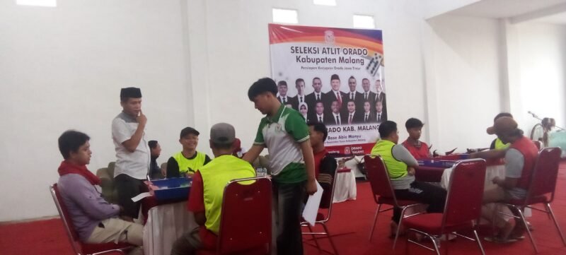 Ket foto. Pengurus Cabang (Pengcab) Olahraga Domino (ORADO) Kabupaten Malang menggelar seleksi atlet yang mengikuti Kejuaraan-kejuaraan tingkat Provinsi Jawa Timur 
