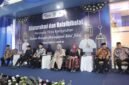 Ket foto. Baliho agenda halal bi halal di Perumda Tirta kanjuruhan yang tidak terpampang foto Wakil Bupati Malang 