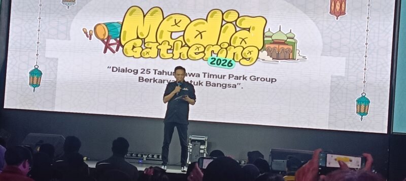 Ket foto. Direktur PT Maju Batu Bersama yang merupakan anak perusahaan JTP Group, Suryo Widodo, saat gathering bersama awak media