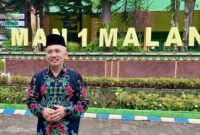 Ket foto. Kepala Sekolah Madrasah Aliyah Negeri Malang Gondanglegi, Ahmad Musthofa
