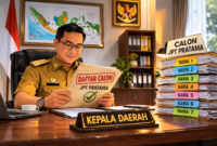 Ket foto. Gambar ilustrasi Seleksi Terbuka JPT Pratama saat ini di meja Kepala Daerah