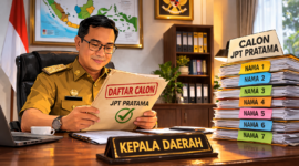 Ket foto. Gambar ilustrasi Seleksi Terbuka JPT Pratama saat ini di meja Kepala Daerah 