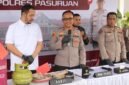 Dokumen  foto ; Saat Press Rilis Polres Pasuruan di Mapolres