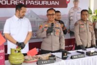 Dokumen  foto ; Saat Press Rilis Polres Pasuruan di Mapolres