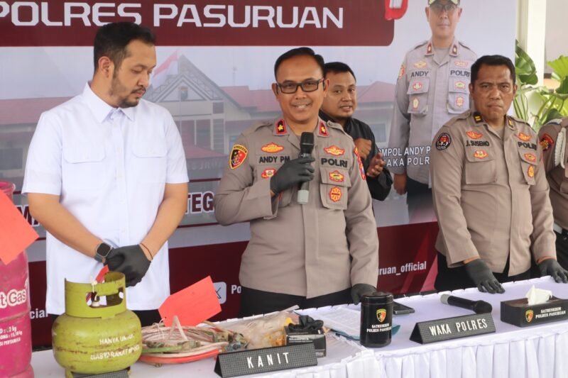 Dokumen  foto ; Saat Press Rilis Polres Pasuruan di Mapolres