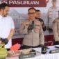 Dokumen  foto ; Saat Press Rilis Polres Pasuruan di Mapolres
