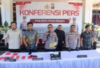 Dokumen foto : Waka polres saat Press Rilis di Mapolres Pasuruan