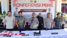 Dokumen foto : Waka polres saat Press Rilis di Mapolres Pasuruan