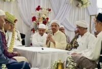 Ket foto. Saat prosesi akad nikah putri dari Habib Musthofa Alyadrus Bangilan Tuban 