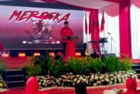 Ket foto. Ketua DPC PDI Perjuangan Kabupaten Malang, Didik Gatot Subroto saat memberikan sambutan pada Musancab 