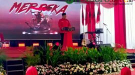 Ketua DPC PDI Perjuangan Kabupaten Malang, Didik Gatot Subroto saat memberikan sambutan pada Musancab (Foto: Seno pendoposatu.id)