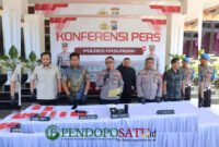 Waka polres saat Press Rilis di Mapolres Pasuruan (Foto: Abdullah pendoposatu.id)