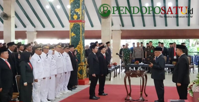 Pelantikan 3 pejabat JPT Pratama dan beberapa pejabat lainnya di Pendopo Agung Kabupaten Malang (Foto: bgs pendoposatu.id)