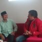 Ket foto. Pertemuan Ketua Fraksi PKB, Abdulloh Satar dan Ketua Fraksi PDI Perjuangan DPRD kabupaten Malang saat bertemu di Kantor DPC PDI Perjuangan Di Kepanjen 