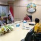 Kepala Dinas Pendidikan Jawa Timur, Aries Agung Paewai Menerima Panitia Pelantikan Dan FGD Serta Beberapa Pengurus JMSI Jatim di Kantornya
