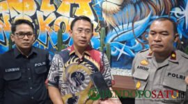 Kasatreskrim Polresta Malang Kota, Rahmad Aji Prabowo, Saat Diwawancarai Awak Media (Foto: Seno Pendoposatu)