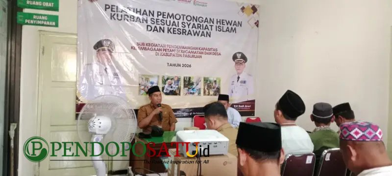 Dinas KP3 Kabupaten Pasuruan Saat Memberikan Pelatihan (Foto: Abdullah Pendoposatu)