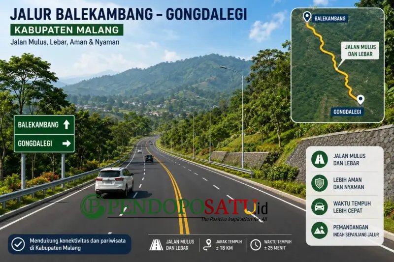 Ilustrasi Pembangunan JLS Dan PJU Gondanglegi-Balekambang Kabupaten Malang (Foto: bgs Pendoposatu)
