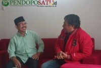 Pertemuan Ketua Fraksi PKB, Abdulloh Satar dan Ketua Fraksi PDI Perjuangan DPRD Kabupaten Malang saat bertemu di Kantor DPC PDI Perjuangan Kepanjen (Foto: Seno pendoposatu.id)