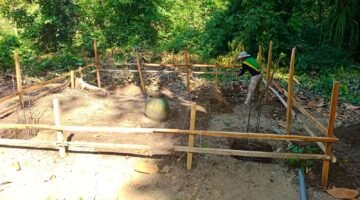 Ket foto. Rencana lokasi pembangunan loket baru wisata pantai Pasir Panjang