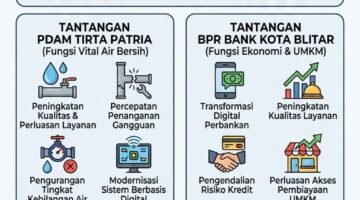 Infografis Pemilihan Direktur BUMD Kota Blitar (Foto: Nadia Pendoposatu)