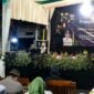 Ket foto. Kepala Desa Sitirejo Kecamatan Wagir, Buang Suharja,  saat memberikan sambutan di pengajian dalam rangka Bersih Desa Sitirejo 2026