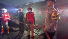 Kebakaran Di Pasar Turen Masih Dalam Tahap Penyelidikan Polres Malang (Foto: Seno Pendoposatu)