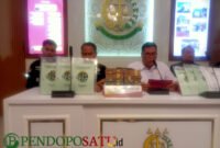 Kajari Kabupaten Pasuruan Saat Press Rilis Di Gedung Kejaksaan (Foto: Abdullah Pendoposatu)