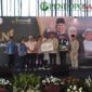 Ketua Umum HKTI Yang Juga Wakil Menteri RI Pertanian Sudaryono Didampingi Wakil Bupati Malang, Hj Lathifah Shohib Dan Ketua HKTI Kabupaten Malang Mahrus Sholeh (Foto: Seno Pendoposatu)