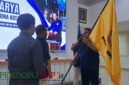 Dani Agung Prasetiyo Saat Terima Pataka Karang Taruna Kota Malang (Foto: Agus Pendoposatu)