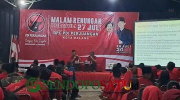 Peringatan peristiwa Kudatuli di Kantor DPC PDI Perjuangan Kota Malang (Foto: Setyo pendoposatu.id)
