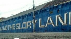 Mural ikonik Malang The Glory Land di Jalan Arif Rahman Hakim sebelum di hapus Panitia FM11