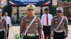 Kasatlantas Polres Pasuruan beserta anggota (Foto: Abdullah pendoposatu.id)