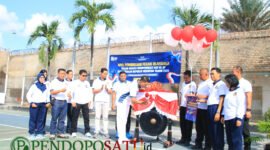 Pembukaan Pekan Olahraga Seni dan Budaya (Porsenap) di Lapangan Blok Griya Blambangan, Lapas Banyuwangi (Foto: Boby pendoposatu.id)