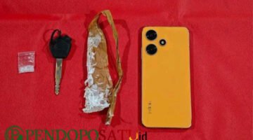 Barang Bukti diduga tersangka AM saat diamankan Satresnarkoba Polresta Banyuwangi (Foto: Boby pendoposatu.id)