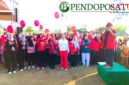 Kepala Desa Pojok, Yadi saat memberikan sambutan pada acara di Gelora Pojok Raya (Foto: Hanik pendoposatu.id)