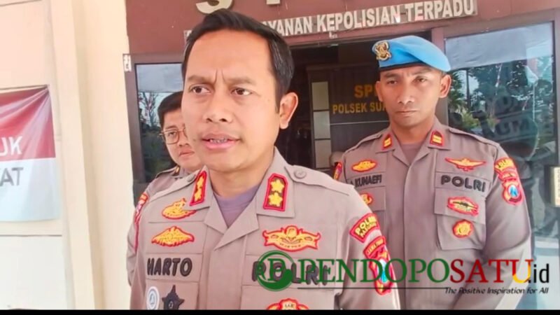 Kapolres Pasuruan AKBP, Agung Harto Cahyono memberikan klarifikasi terkait insiden yang terjadi di sekitar Mapolsek Sukorejo (Foto: Abdullah pendoposatu.id)