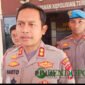Kapolres Pasuruan AKBP, Agung Harto Cahyono memberikan klarifikasi terkait insiden yang terjadi di sekitar Mapolsek Sukorejo (Foto: Abdullah pendoposatu.id)