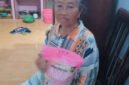 Tamah (65) tahun salah satu penerima bantuan sosial sembako (Foto: Boby pendoposatu.id)
