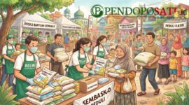 Ilustrasi Bansos pembagian sembako di Dusun Gumuk RT/RW: 1/1 Desa Karangsari, Kecamatan Sempu (Foto: bgs pendoposatu.id)