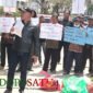 Sejumlah KTH bersama FPPM dan LMDH mengadakan audensi di kantor perum Perhutani Blitar mendesak adanya kepastian hukum terkait Perjanjian Kerja Sama (Foto: Nadia pendoposatu.id)