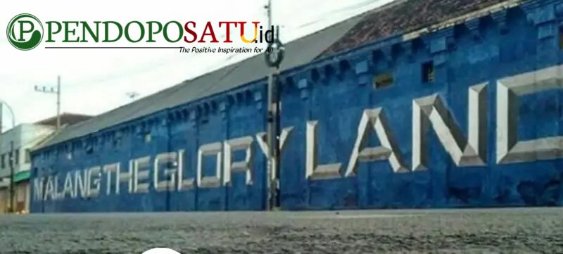 Mural ikonik Malang The Glory Land di Jalan Arif Rahman Hakim sebelum di hapus Panitia Festival Mbois 11 (Foto: Agus S pendoposatu.id)