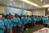 Pengurus DPC Partai Gelora di 24 Kematan saat acara Pelantikan DPC di RM.Kurnia kota Pasuruan (Foto: Abdullah pendoposatu.id)