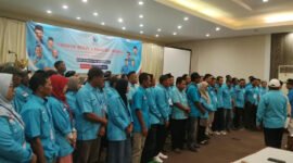 Pengurus DPC Partai Gelora di 24 Kematan saat acara Pelantikan DPC di RM.Kurnia kota Pasuruan (Foto: Abdullah pendoposatu.id)