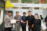 Founder Kavacha Attorneys at Law, Shendy Prasetyo, S.H., M.H., CPM., CIRP., CIRM., bersama rekan dalam acara kegiatan Brawijaya Jurist Career Expo 2026 di Widyaloka Building, UNIBRAW Malang (Foto: bgs pendoposatu.id)